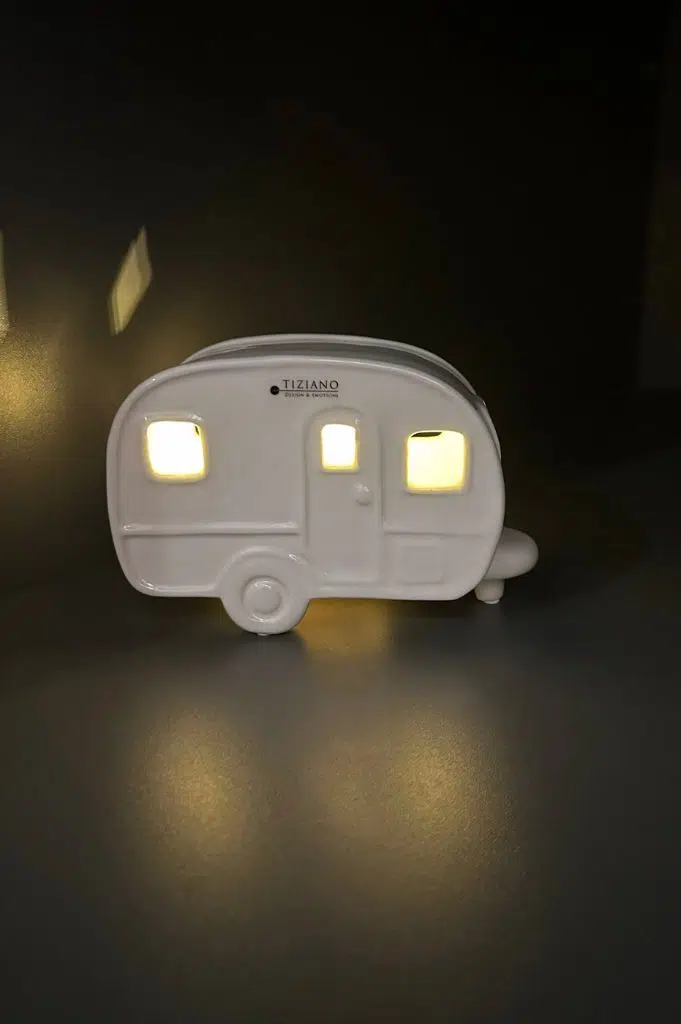 Deko LED Wohnwagen Caso 19cm