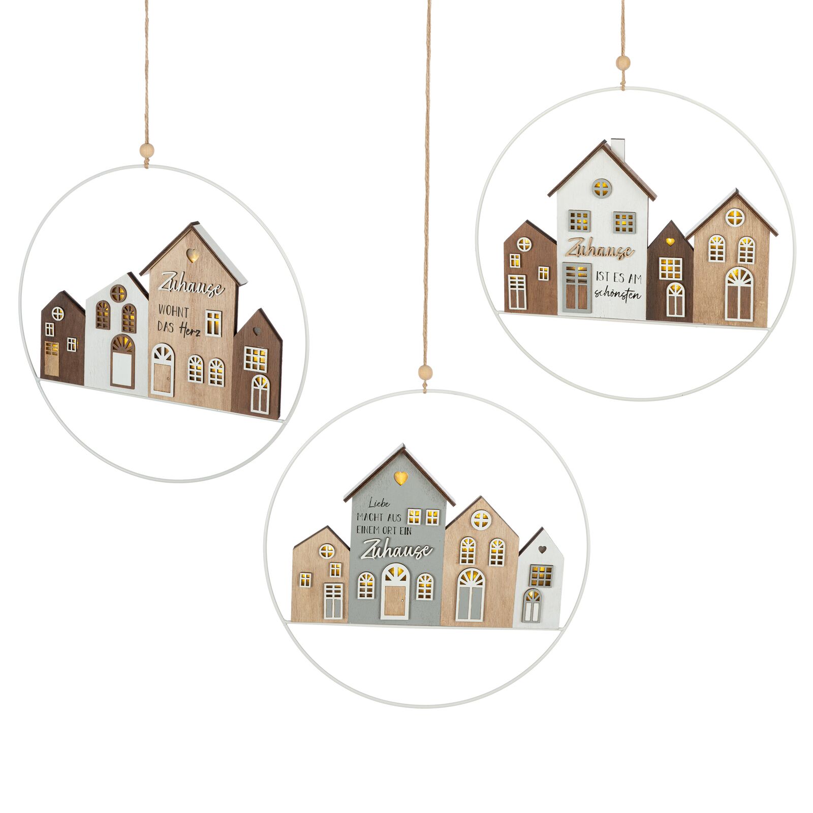Deko Hänger Zuhause LED Variante 3 Nachbarschaft, Zubehör