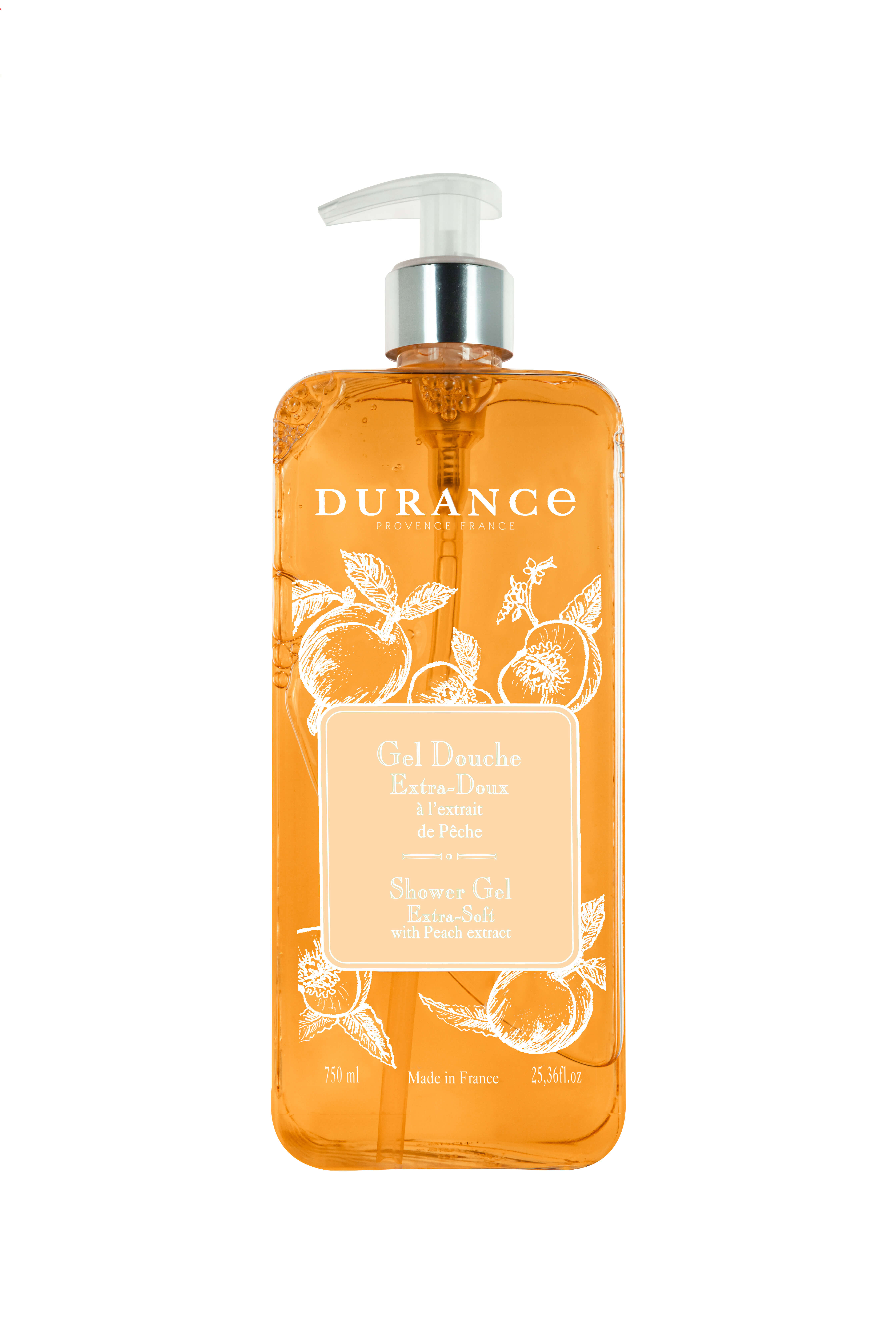 Extra sanftes Duschgel mit Pfirsichextrakt 750ml Auslauf