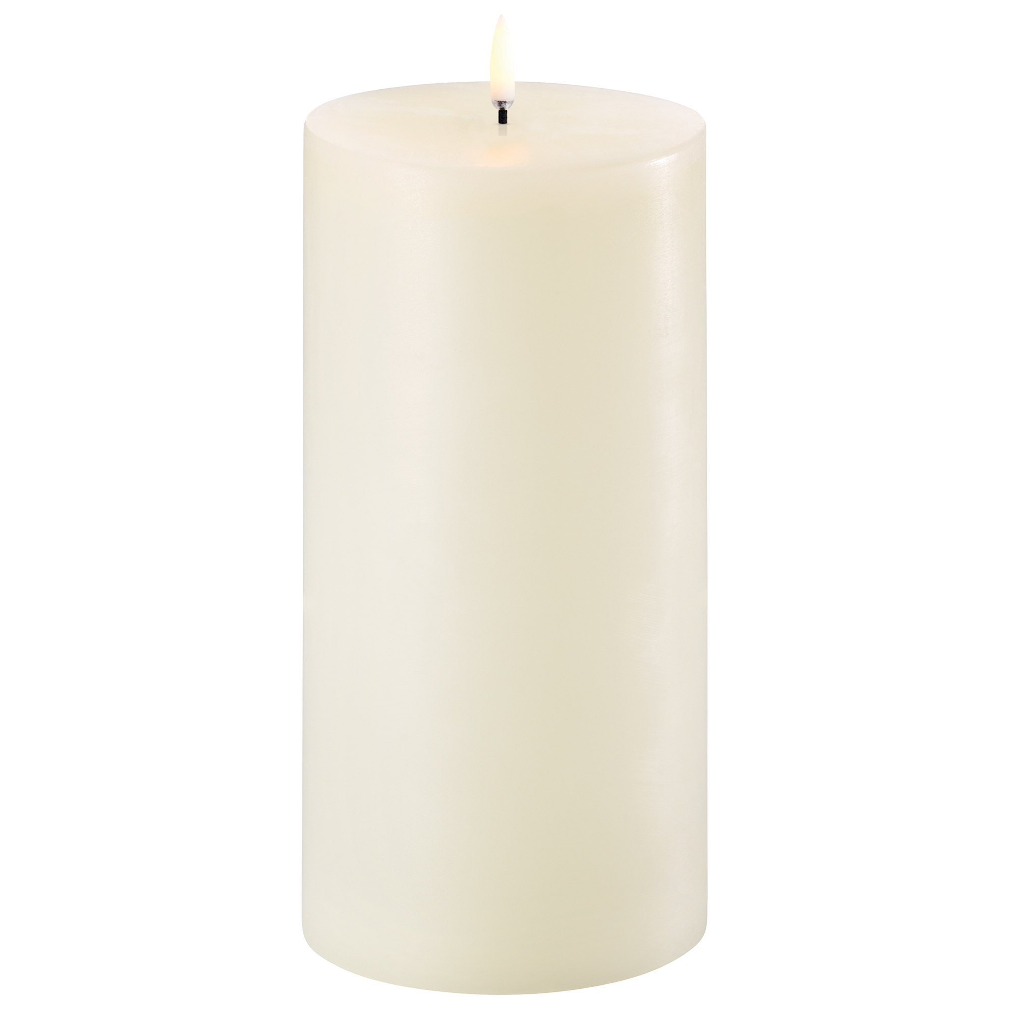 Uyuni LED Stumpenkerze 10x20cm ivory