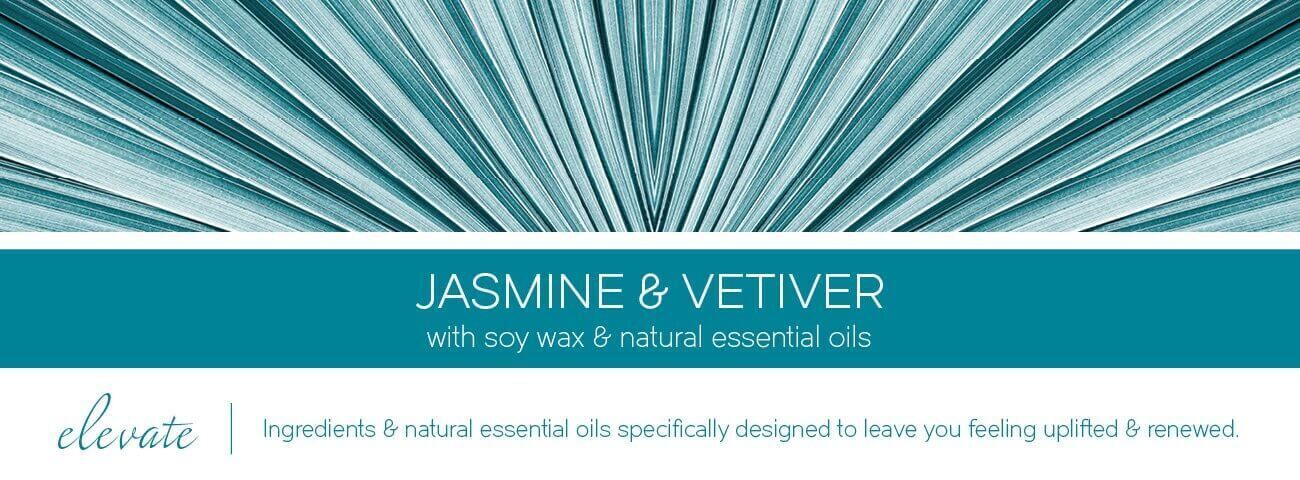 Jasmine-Vetiver-Fragrance-Banner ELEVATE Jasmine & Vetiver 411g (3-Docht)