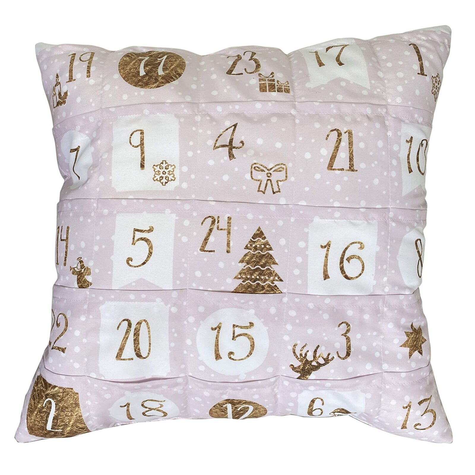 8993 Sofahelden Adventskissen mit 24 Einstecktaschen Rose