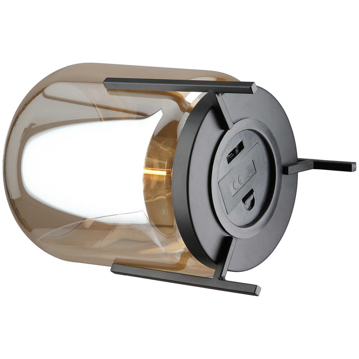 Taschenlampe, Projektorlampe, Glühbirne, Modullampe, schwarze Halterung