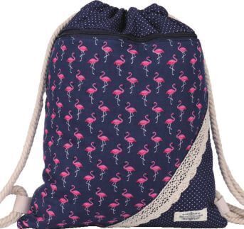 Northlux Patchwork Turnbeutel 177-030 (Navy Flamingo)