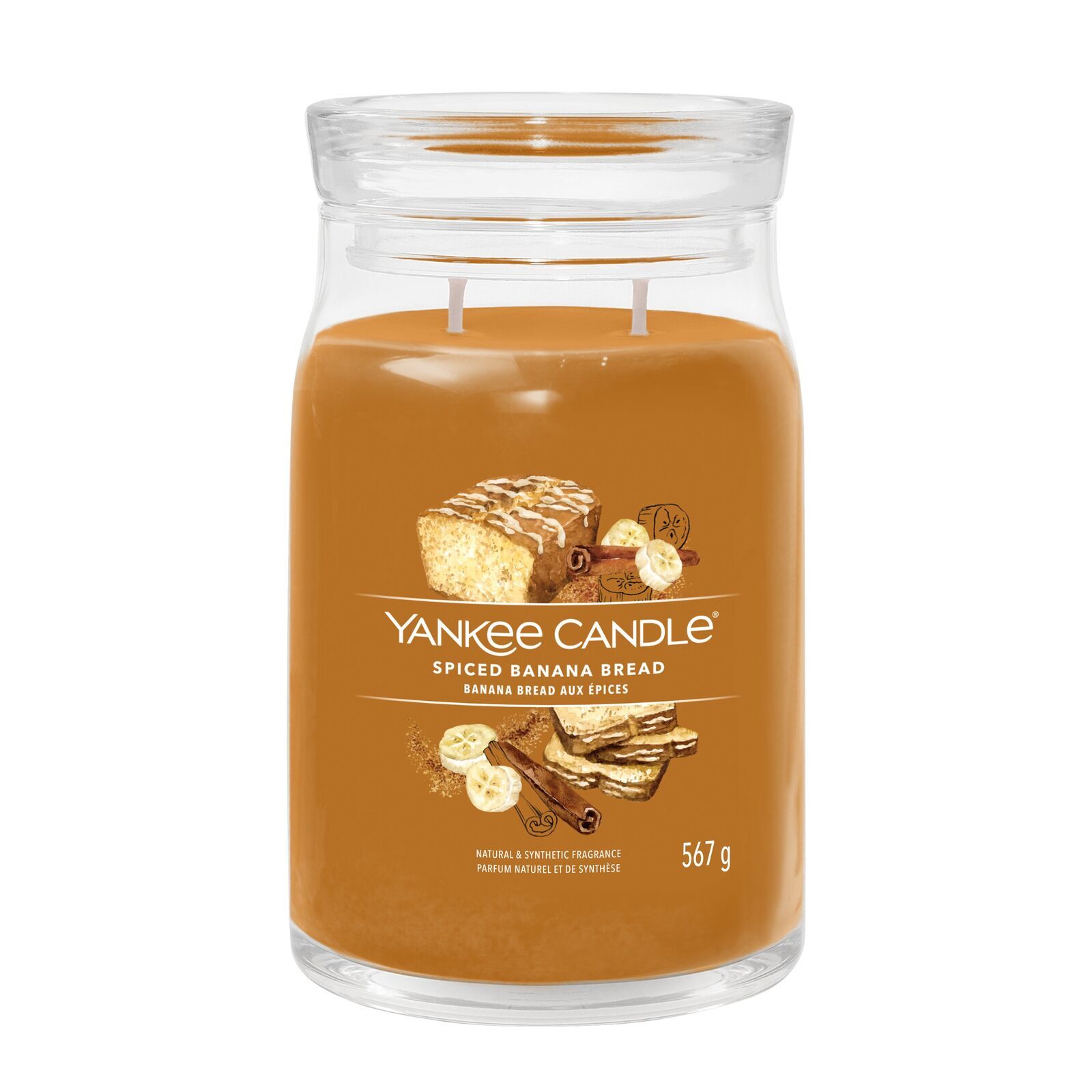 Spiced Banana Bread Signature Large Jar 567g 2-Docht