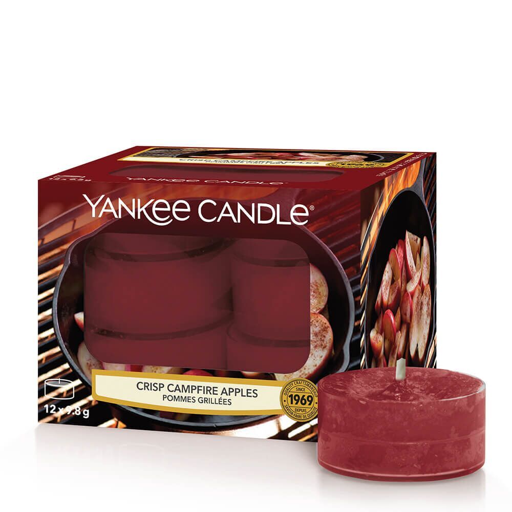 Crisp Campfire Apples 118g 12 Teelichte von Yankee Candle