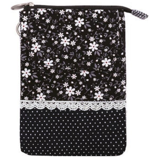 2022-266-081 Patchwork Handtasche Umhängetasche 081 black