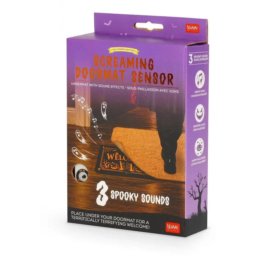Screaming Doormat Sensor, Halloween edition, sound effects, doormat, spooky sounds