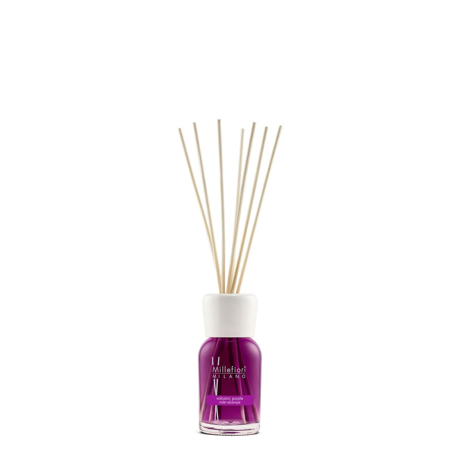 7MDVP_Millefiori-Milano_Reed-Diffuser-100ml_Product-and-Pack_Volcanic-Purple-out-of-pack Vulcanic Purple - Milano Reed Diffuser 100ml