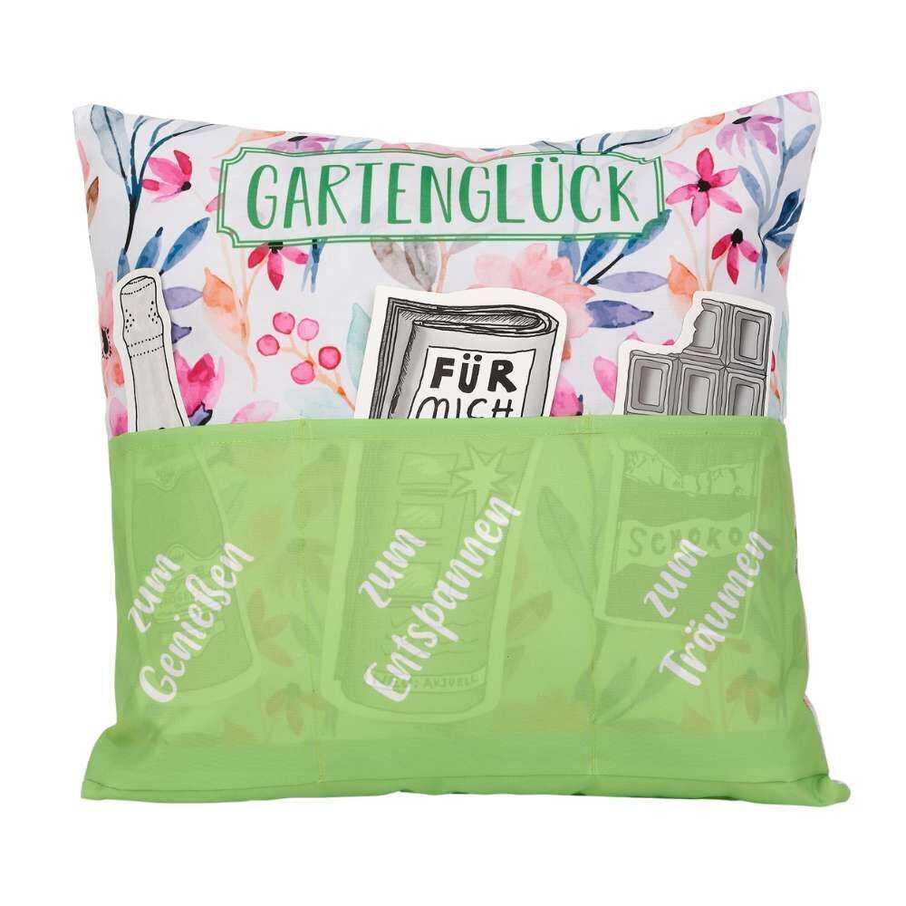 Outdoor Kissen mit Taschen - Gartenglück Outdoor Kissen mit Taschen - Gartenglück