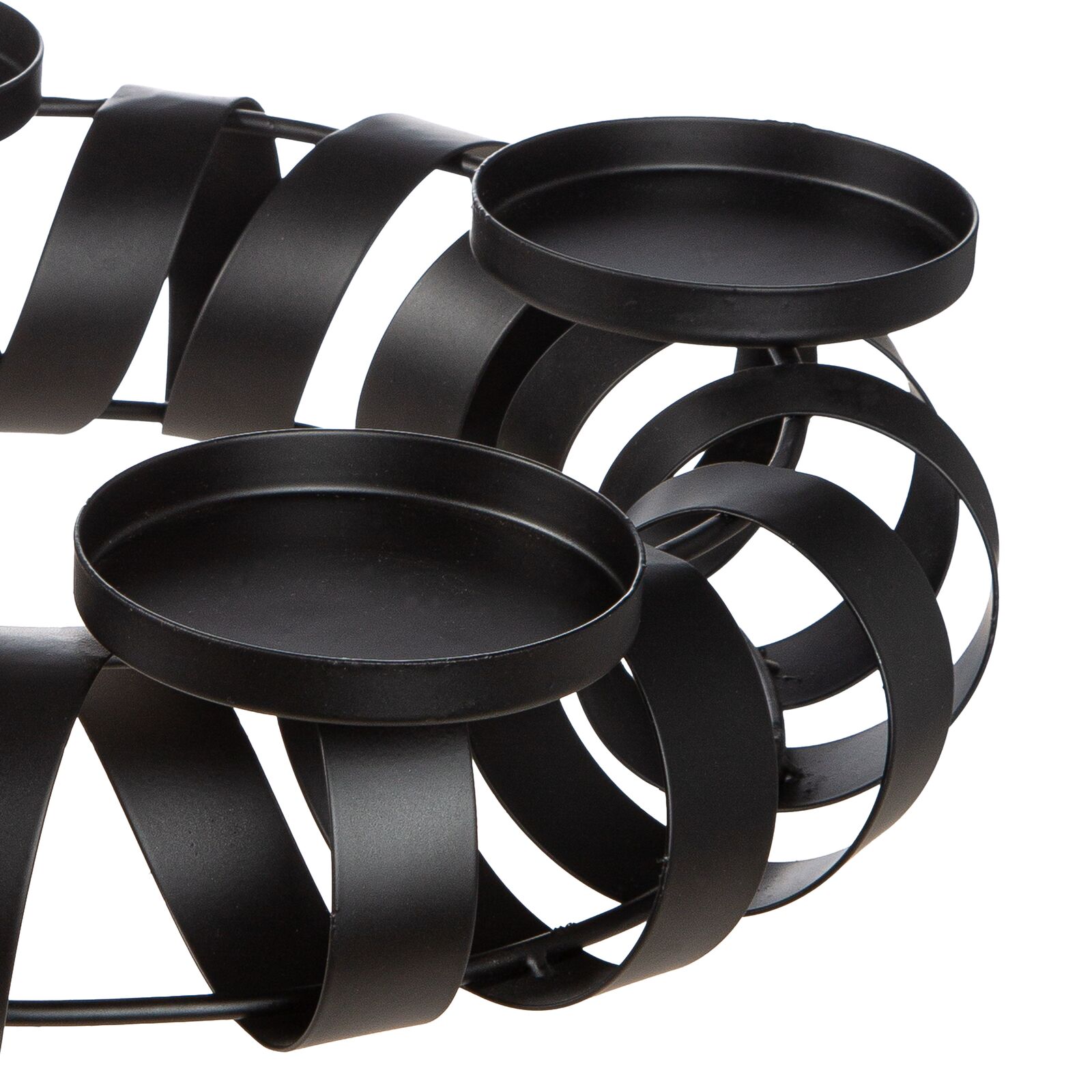 Adventsleuchter Twirl schwarz Metall Adventsleuchter Twirl schwarz Metall