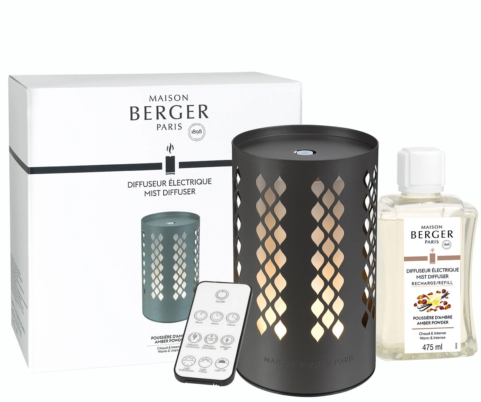 7024komplettan_2048x Losange Anthrazit - Pudriger Amber Elektrischer Aroma Diffuser