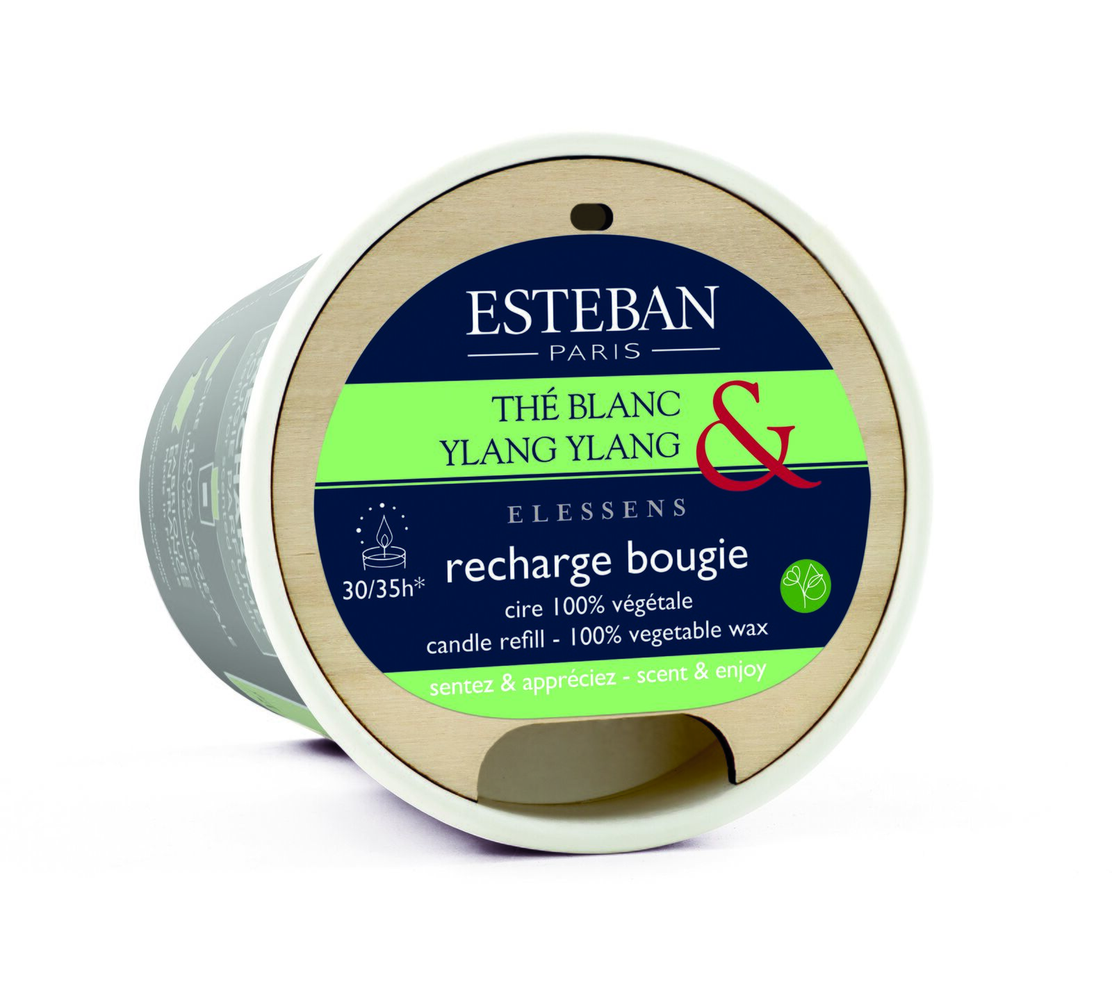 ETY-011_2 Weißer Tee & Ylang Ylang Nachfüller für Duftkerze 170g