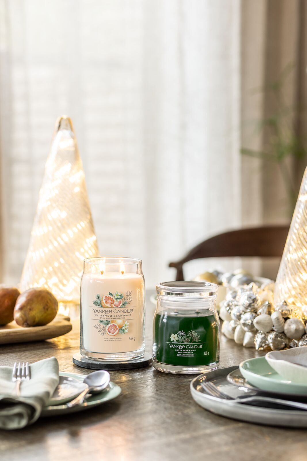 Silver Sage & Pine Signature Medium Jar 368g 2-Docht