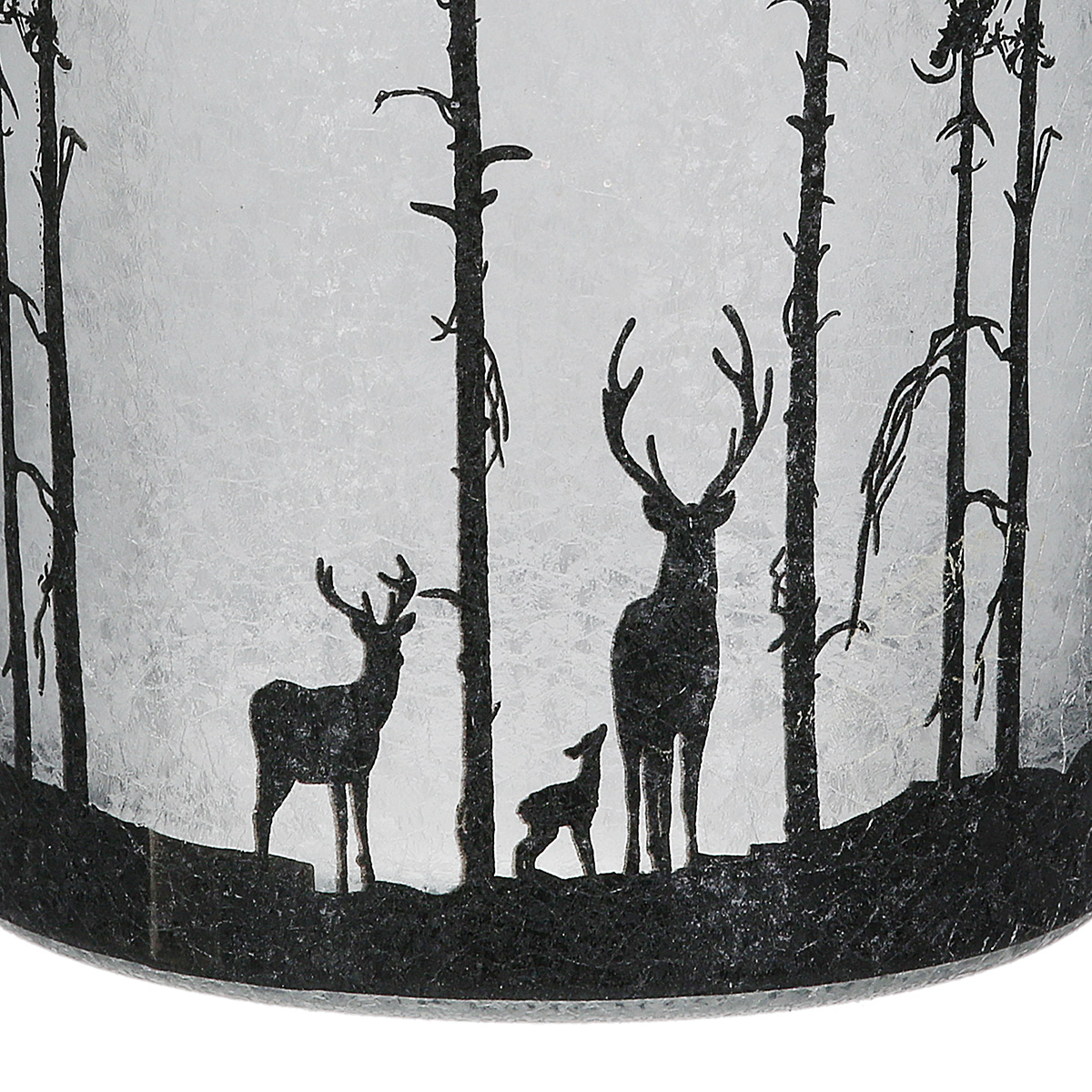 Reh, Hirsch, Waldsilhouette, Schaubild, Natur