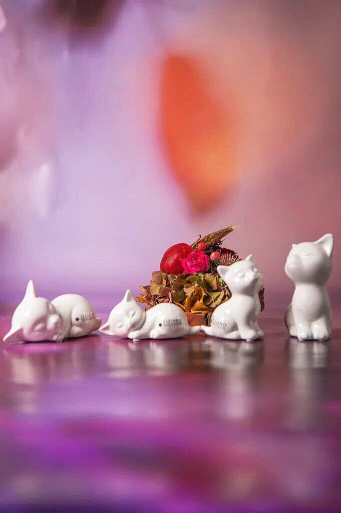 sadira-katze-weiss-creme-kollektion Katze Sedira sitzend 11cm cremeweiß