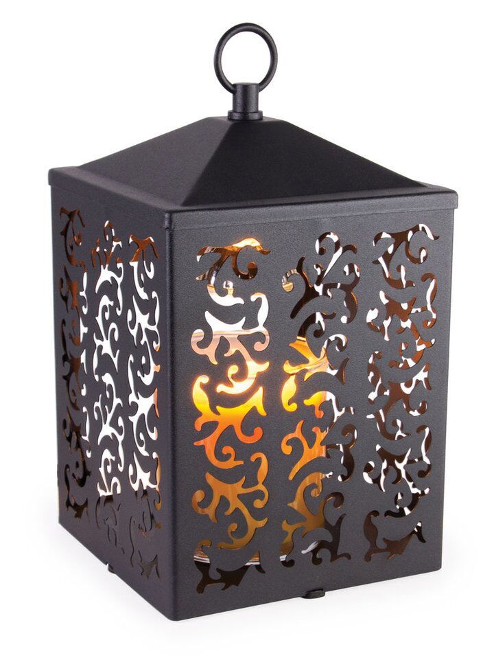 cottageschwarz3 Cottage Laterne Kerzenwärmer schwarz