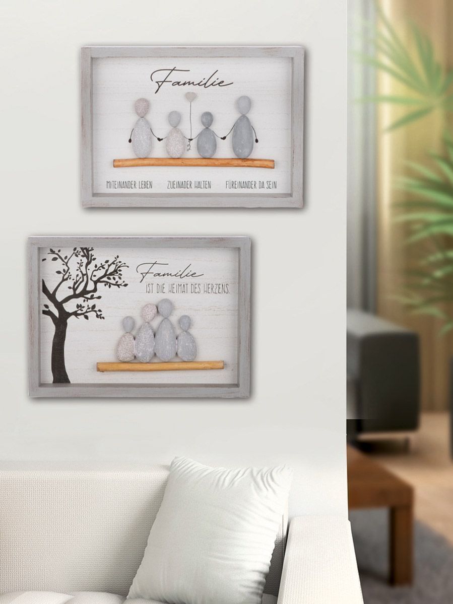 Steinbild Familie Variante 1