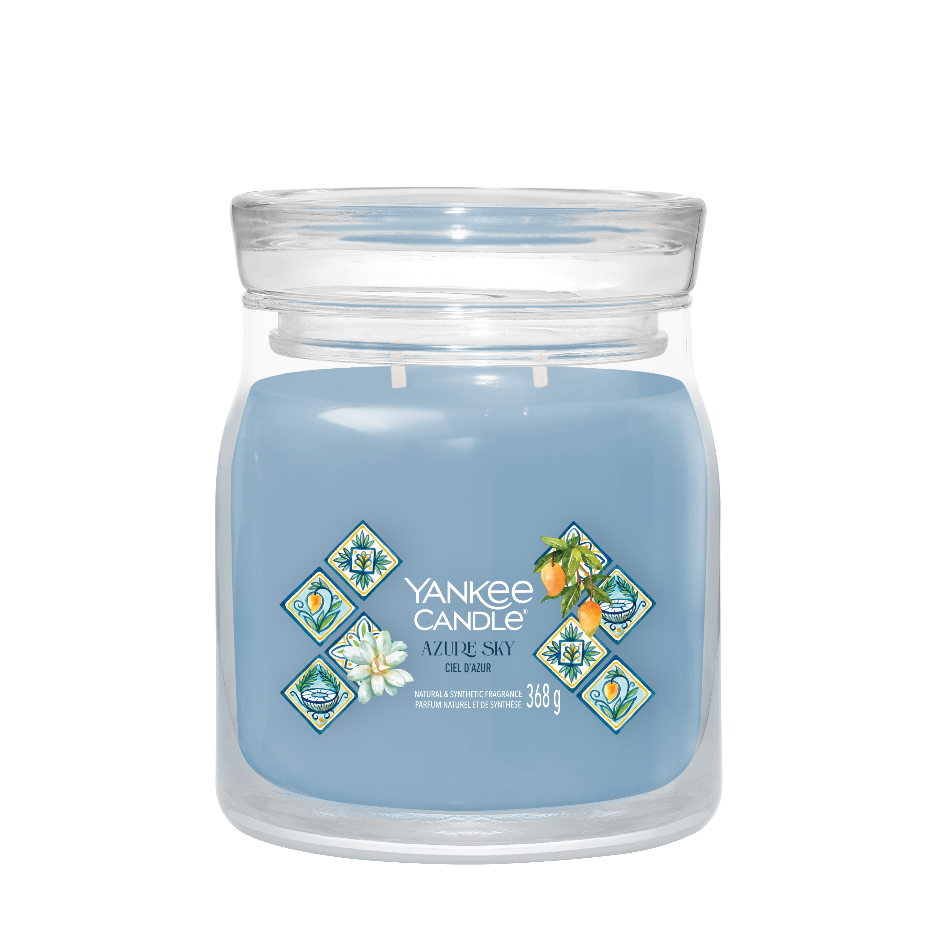 Azure Sky Signature Medium Jar 368g 2-Docht