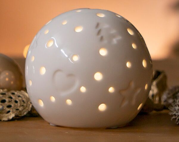 padovaxmas Lichtkugel Padova Xmas 10cm LED cremeweiß