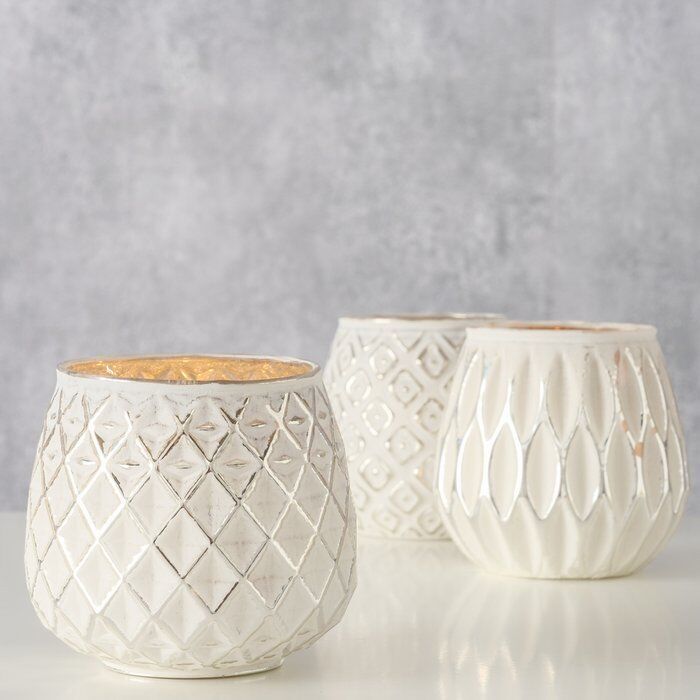 Windlicht Yamuna 9cm weiß Variante 2