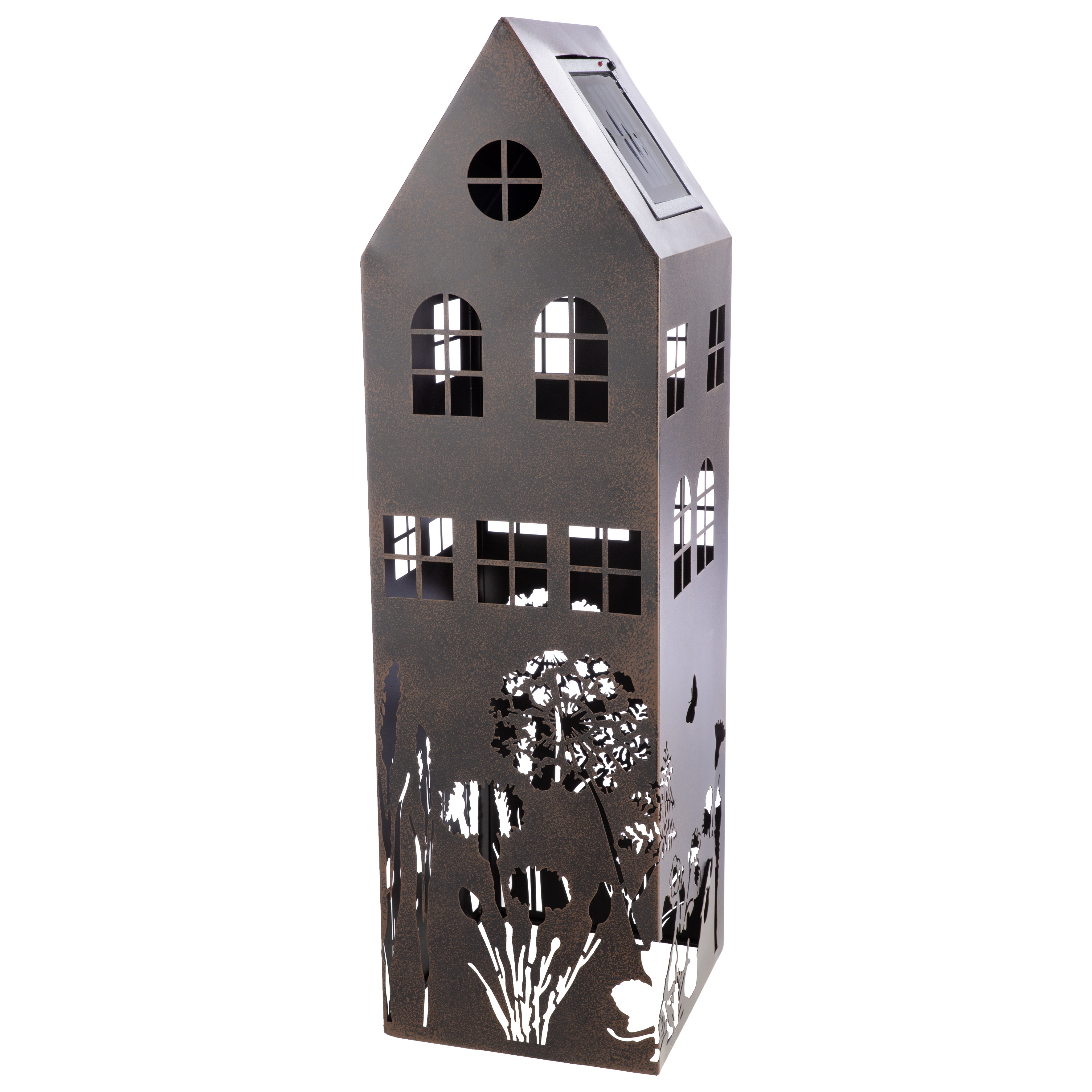 Solar Dekoobjekt Haus Wild Flowers 3er Set