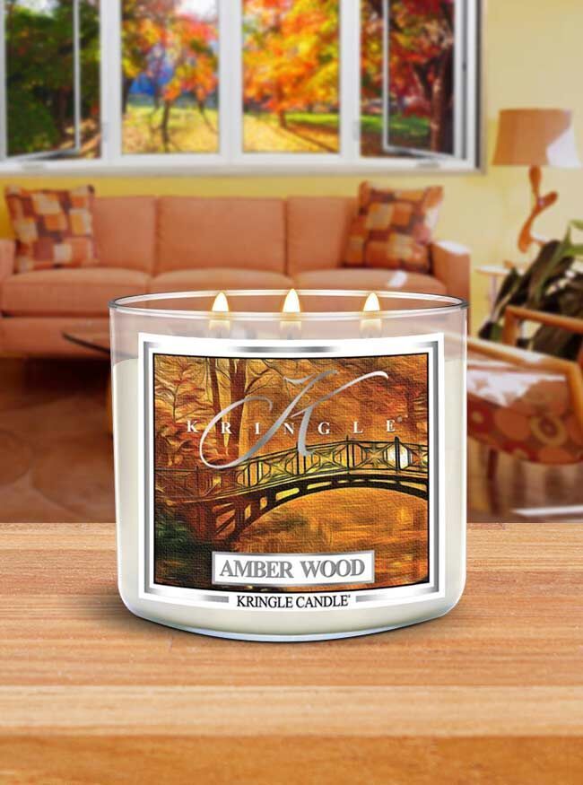 Amber Wood 396g Tumbler 3-Docht