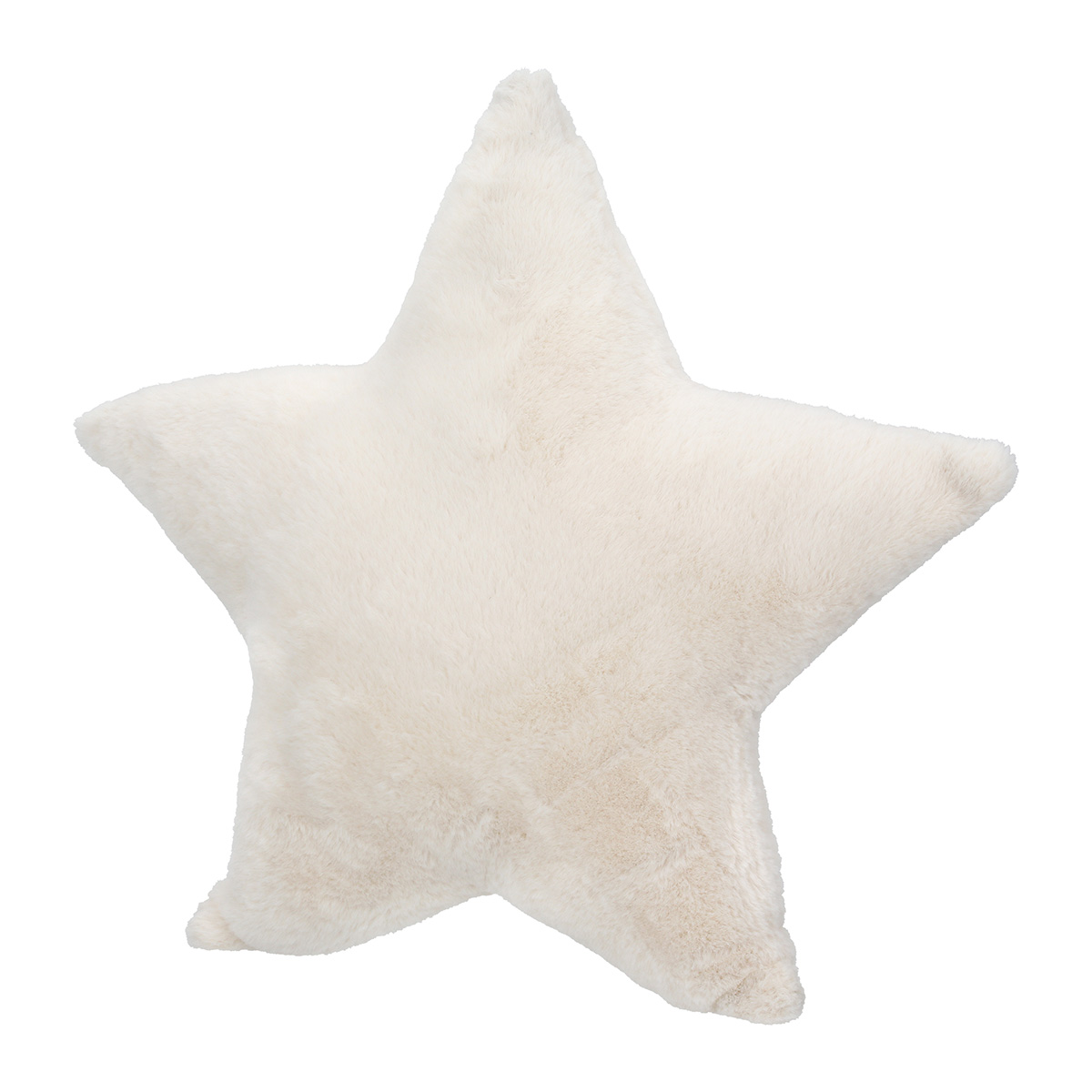 Kissen Stern Plüsch creme 45cm