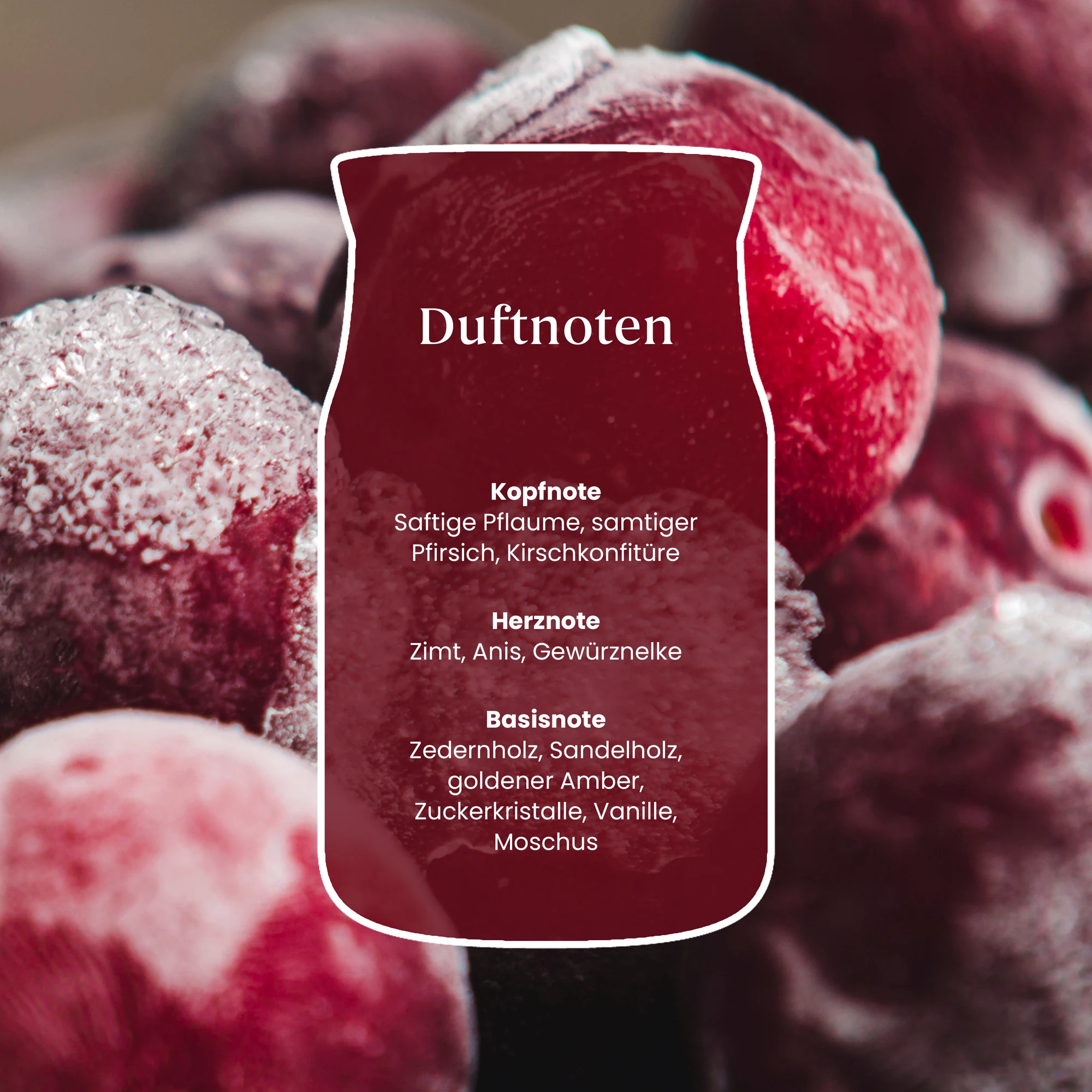 duftnoten, pflaume, kirschkonfitüre, zimt, anissark?