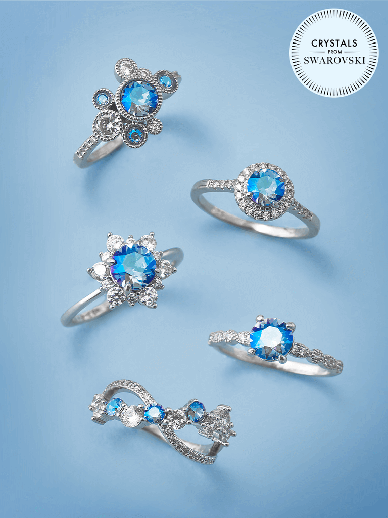 Snowflake Badebombe mit Svarovski Kristallen (Ring)