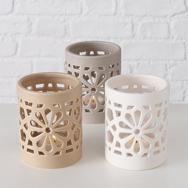 Windlicht Anita 11cm braun