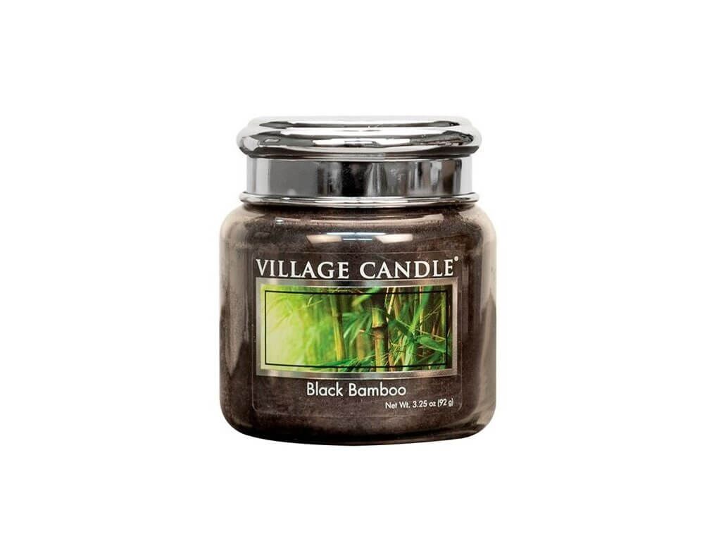 45494-village-candle-vonna-svicka-ve-skle-bambus-black-bamboo-3-75oz Black Bamboo 92g (Chrome)