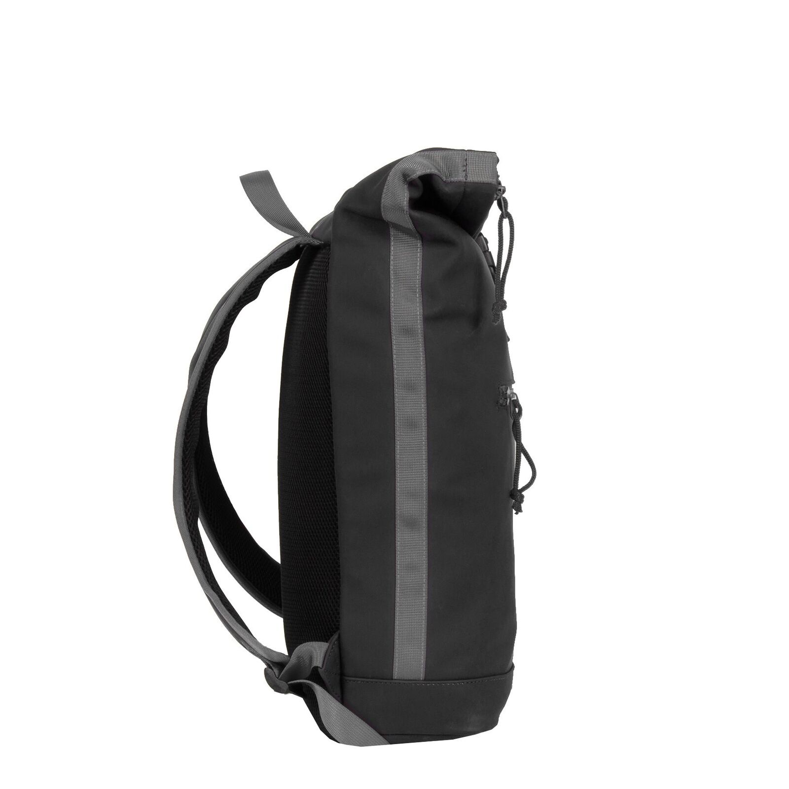 nmQHUUjQ Tim - New York Rolltop Rucksack schwarz/grau