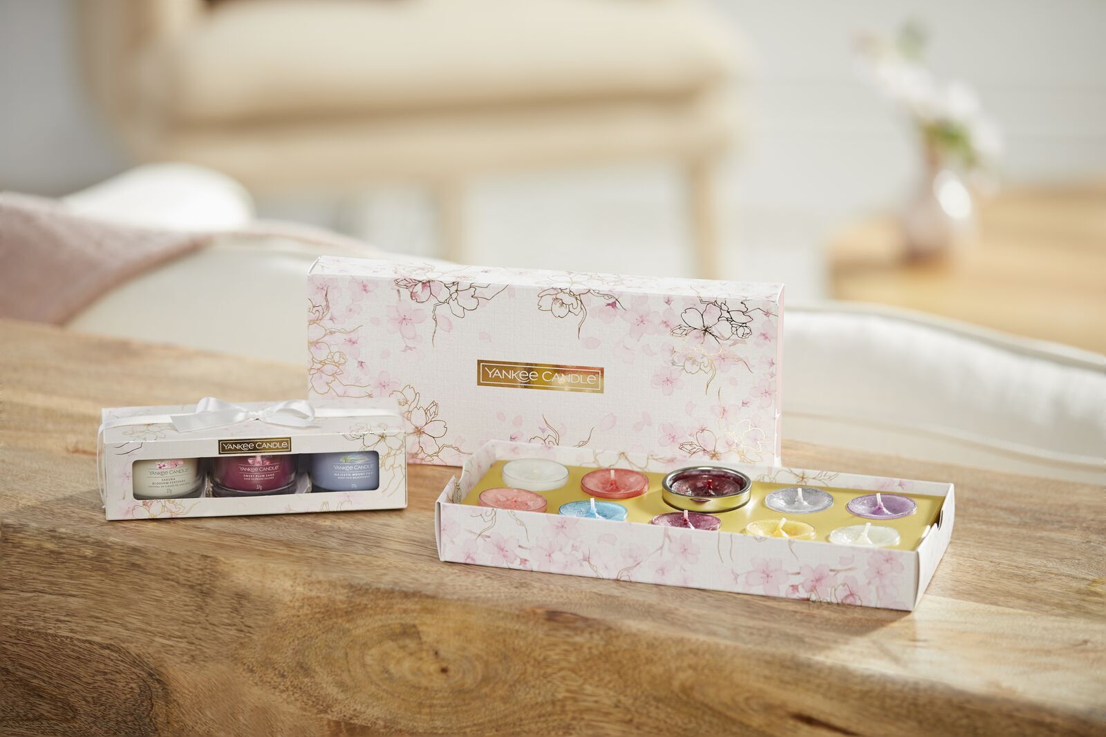 212031108_016 3 Glasvotivkerzen à 37g Geschenkset Sakura Blossom Festival