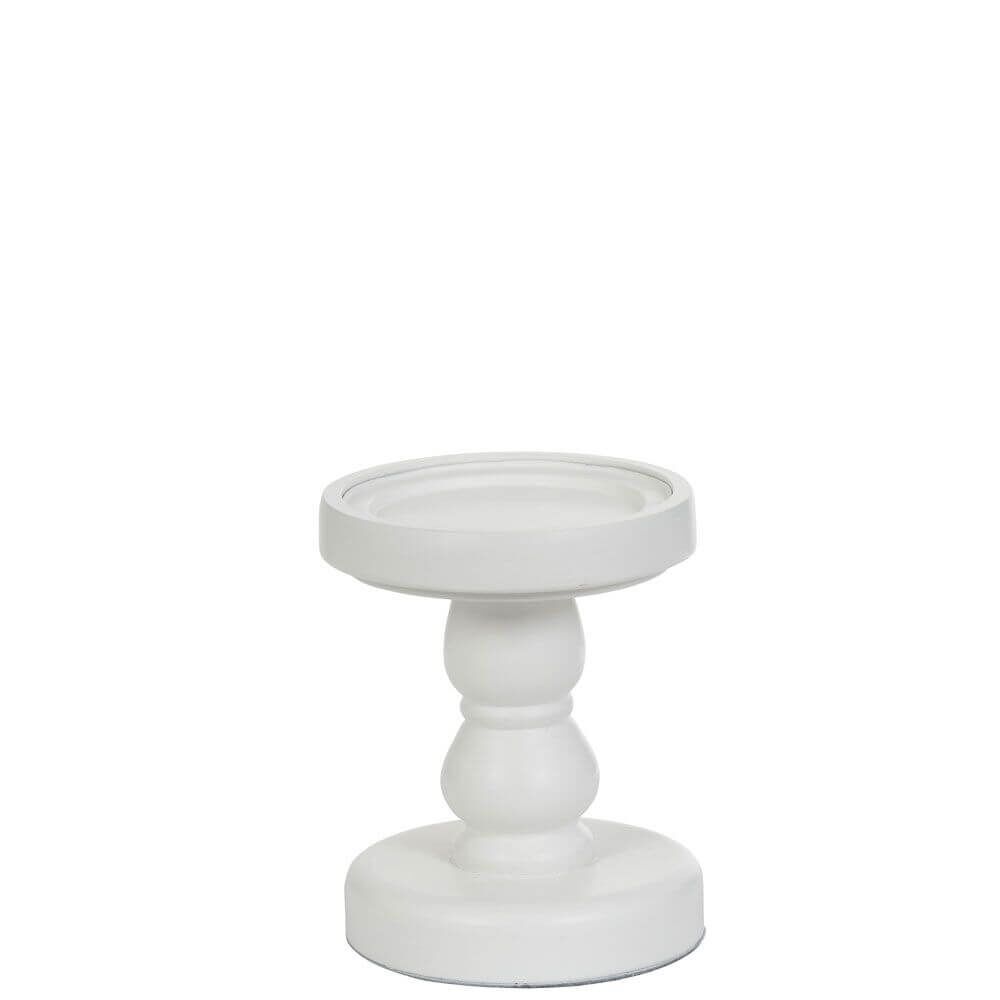 1521485-White-Wood-Pillar-SML Yankee Candle White Wood Candle Stands klein