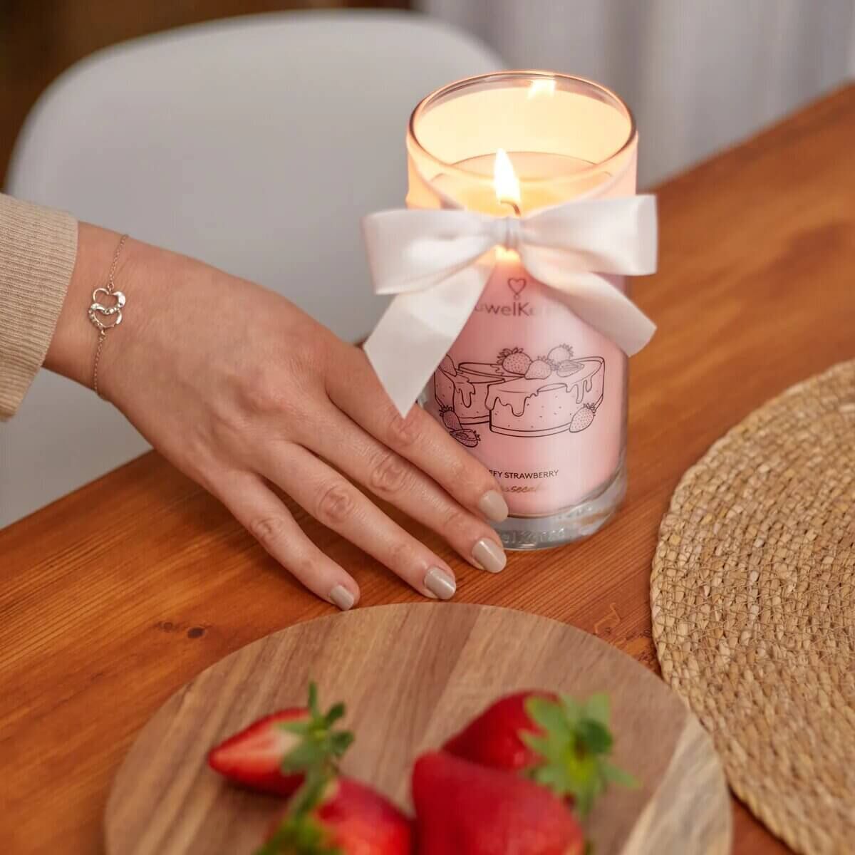 Fluffy Strawberry & Cheesecake (Halskette) 400g Zubehor, Armreif, Schmuck, Einmachglas