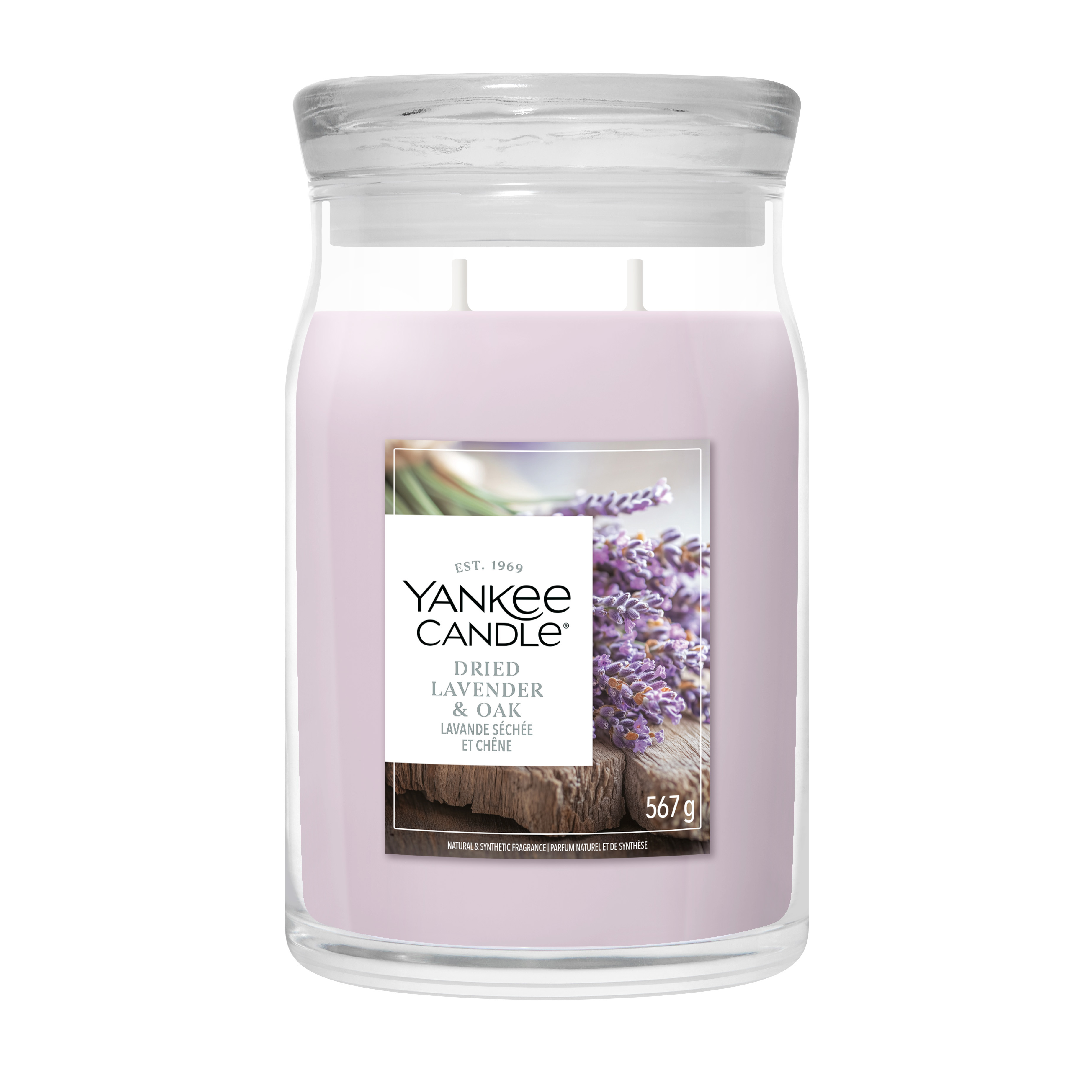 Dried Lavender & Oak Signature Large Jar 567g 2-Docht