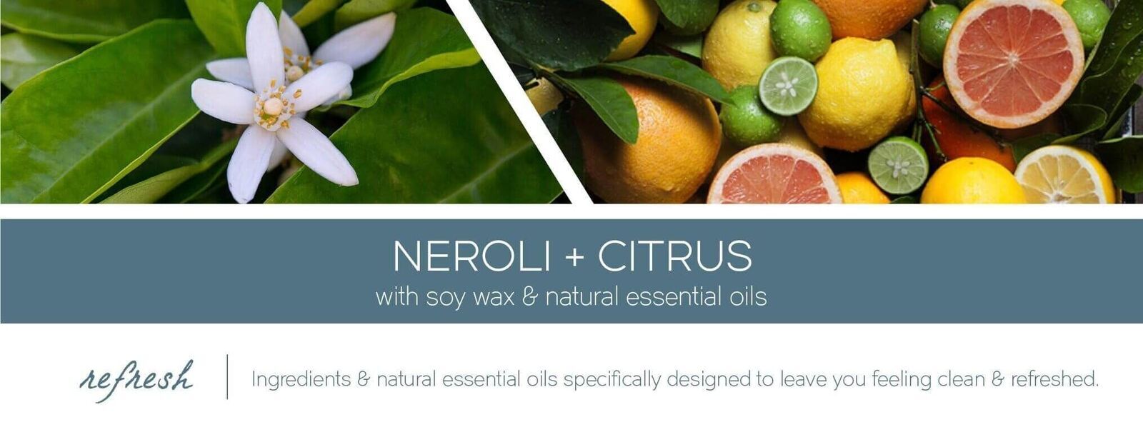 neroli-citrus-aromatherapy-candle-fragranceHV2uGce7Ztd3x Aroma - Neroli & Citrus 453g