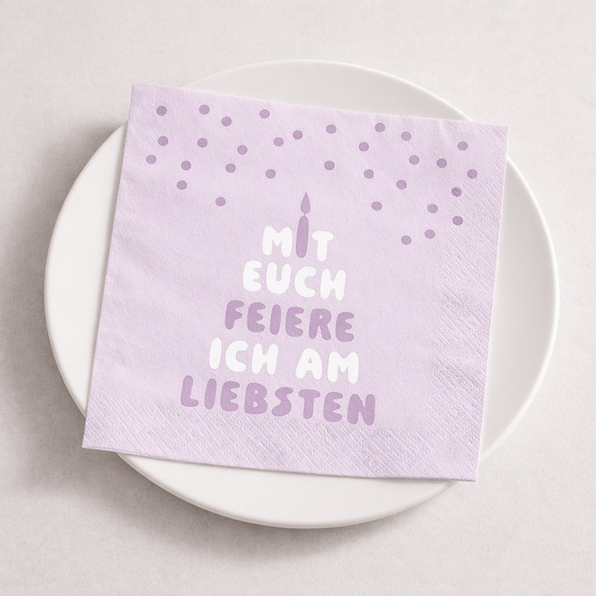 Serviette Party lila Serviette Party lila